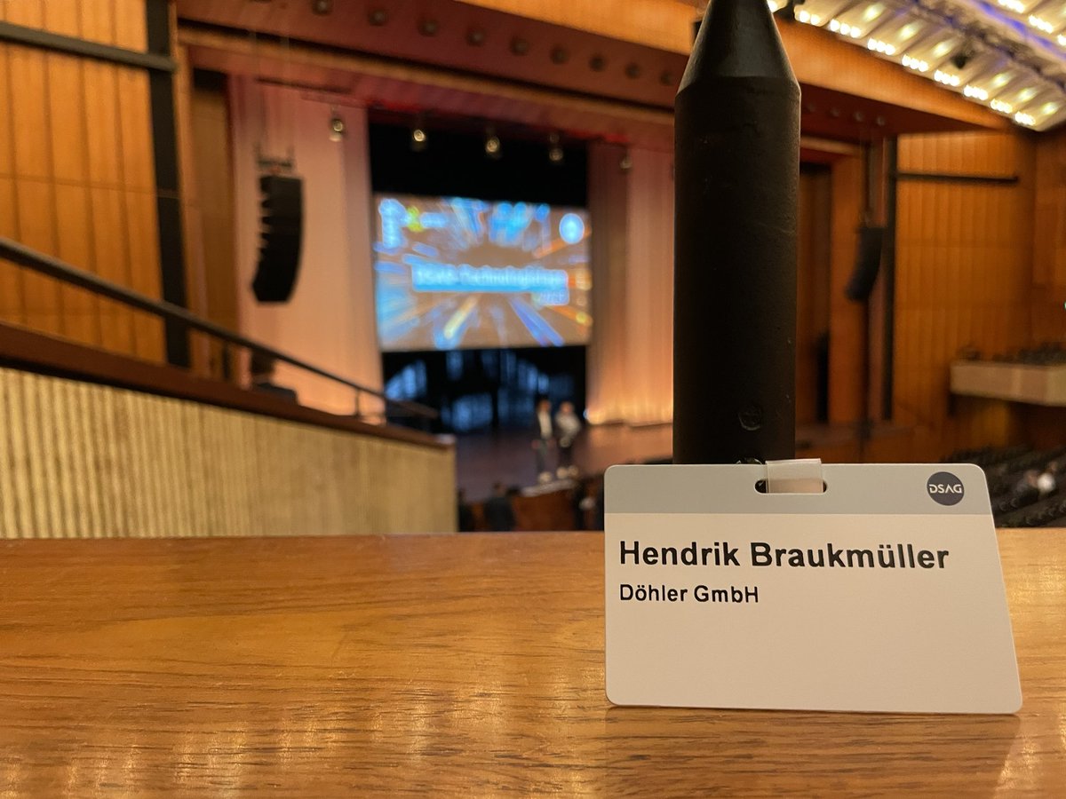 Nach meiner Bachelorarbeit im letzten Jahr zum Thema SAP RAP freue ich mich sehr darauf, die aktuellen Entwicklungen von SAP RAP kennen zu lernen (V030) und mehr über SAP BTP Services zu erfahren (V033, V031). #DSAGTT23

Zu den Keynotes:
livestream.kemweb.de/event/dsag1