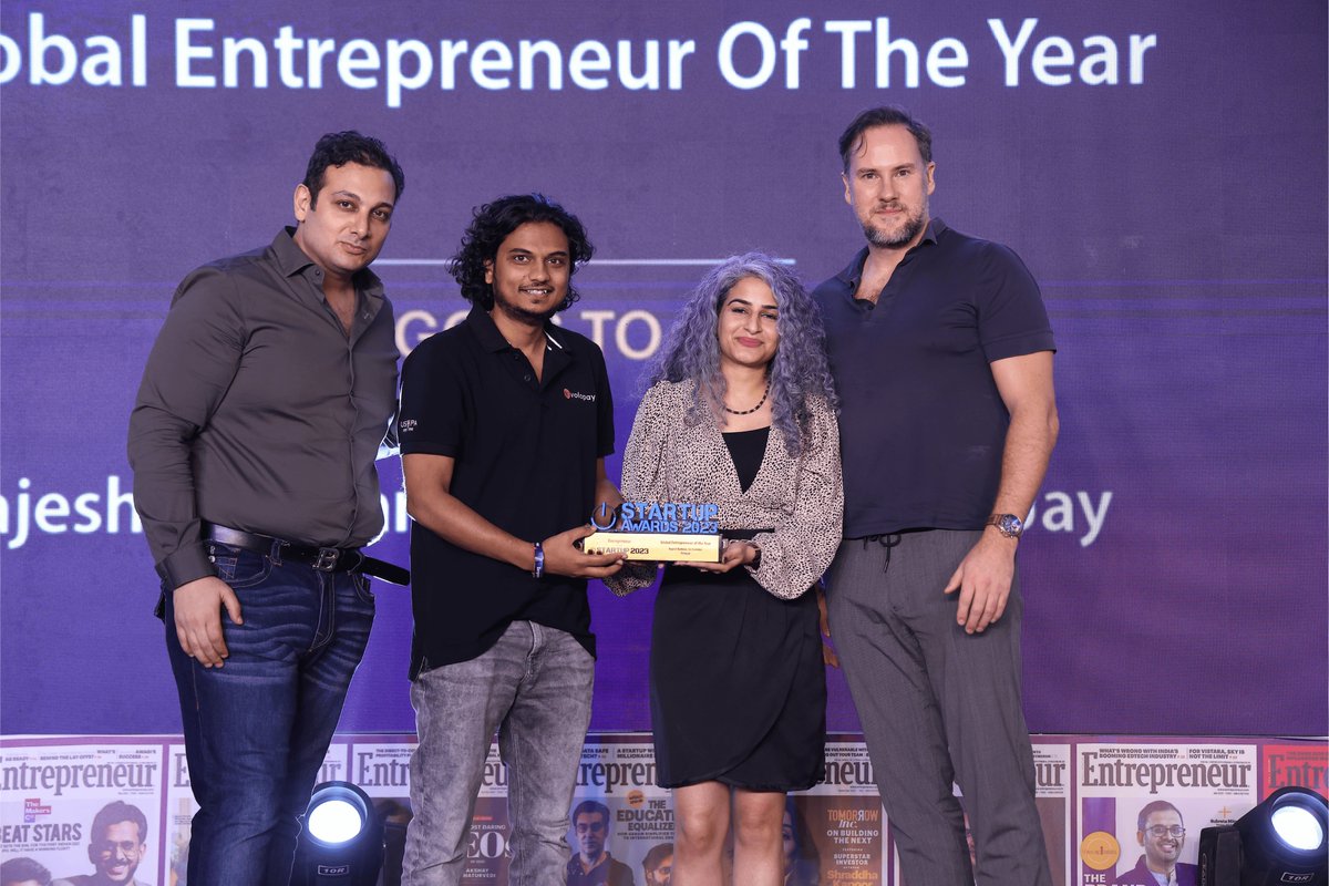 'Receiving the 'Global Entrepreneur of the Year' at Startup Awards 2023 reminded me how far we've come since our inception. We've barely scratched the surface when it comes to going global but I'm grateful to everyone who has made this possible.' - Rajesh Raikwar (Founder & CTO)