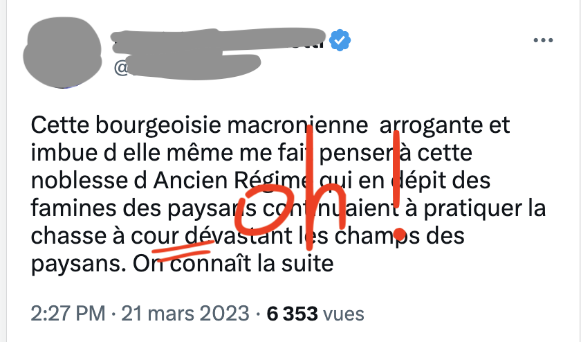 FrancAller_info's tweet image. Une bourde fracassante... dans un tweet révélateur de nombreux clichés et de certains ridicules 🤷‍♂️

Mais surtout, aussi, d'une réalité, hélas : moins on connaît la #vénerie, plus on la caricature.
Même quand on est historienne de formation*

#Chasse #ChasseÀCourre #vénerie…
