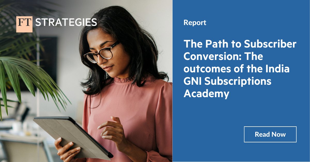 FtStrategies's tweet photo. 🛤️ In collaboration with the @GoogleNewsInit last year, we took 5 Indian publishers on a 5-month journey to strengthen and accelerate their #readerrevenue models.
Read the key learnings and learn about the publishers experience here - https://t.co/cZb3daDOr8 https://t.co/6P1P78B4sQ