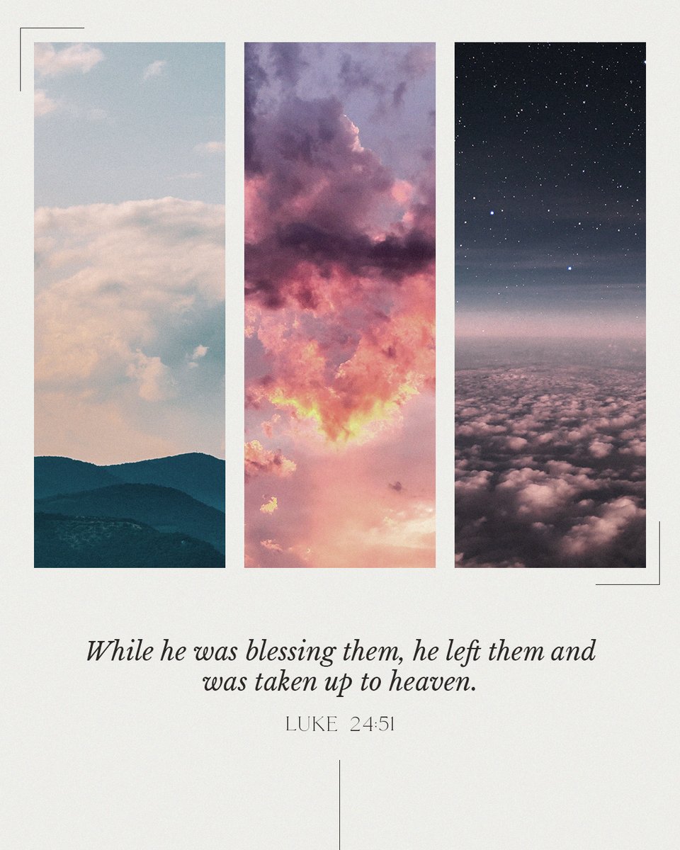 Jesus' final act before ascending: blessing. Why not bless someone this week?