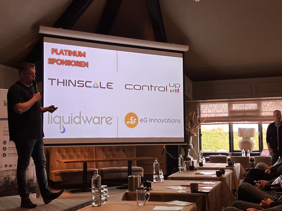 RemkoWeijnen's tweet image. This day wouldn’t be possible without our sponsors @ThinScale @ControlUp @Liquidware @eGInnovations @RawWorksNL @Liquitworkspace @Nutanix_NL @orangebusiness #DuCUG