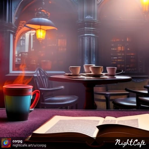 Sometimes all you need is a good book and a warm drink to escape the chaos of the world..
.
.
.
#nightcafestudio #aiart #digitalart #cozycafe #coffeetime #teatime #bookstagram #coffeeandbooks #coffeeaddict #tealover #booklover #readingnook #hygge #cupsinframe #coffeegram #tea