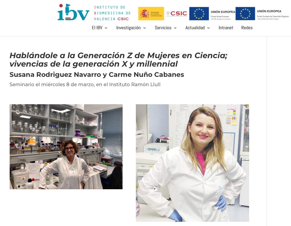 SusRodriguezNavarro (@susaopina) on Twitter photo Hoy en IES RAMON LLULL VALENCIA <a href="/CarmeNuCab/">Carme Nuño Cabanes</a> y yo daremos una charla sobre #GeneExpression #Yeast #WomenInScience Dentro de las actividades del #8M2023 😅con un poco de retraso <a href="/IBV_CSIC/">IBV-CSIC</a> <a href="/CSICval/">Casa de la Ciència CSIC València</a> Porque creemos en la divulgación y en la igualdad Hoy en IES RAMON LLULL VALENCIA <a href="/CarmeNuCab/">Carme Nuño Cabanes</a> y yo daremos una charla sobre #GeneExpression #Yeast #WomenInScience Dentro de las actividades del #8M2023 😅con un poco de retraso <a href="/IBV_CSIC/">IBV-CSIC</a> <a href="/CSICval/">Casa de la Ciència CSIC València</a> Porque creemos en la divulgación y en la igualdad