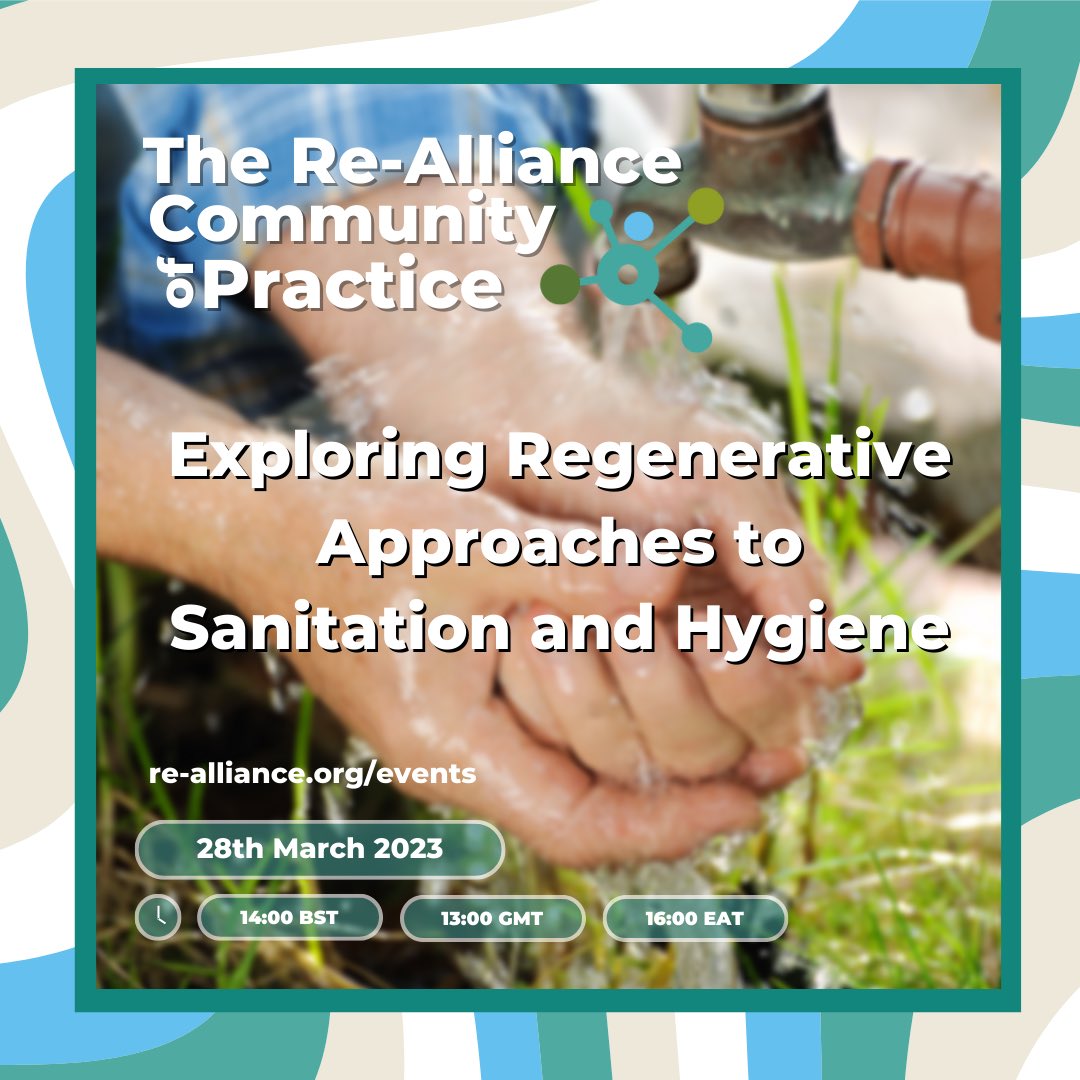 In this session we will be hearing from Re-Alliance members who are conducting pilot regenerative WASH projects as part of our Regenerative Settlements Guidelines Research.

Get the link to join at re-alliance.org/events

#regenerative #WASH #ecosan #vermicomposting #treebog