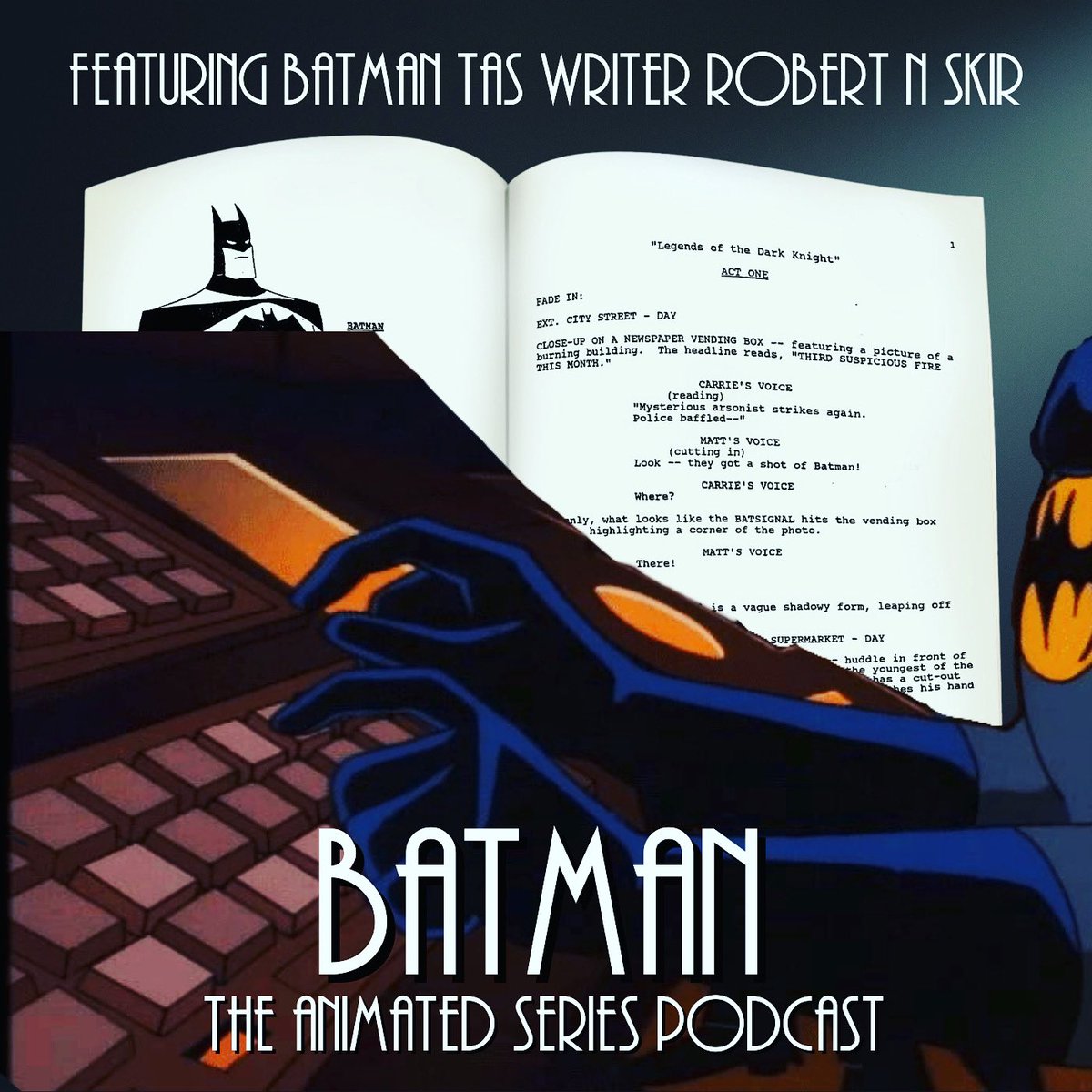 🚨NEW EPISODE OUT NOW🦇 Batman TAS writer Robert N Skit joins us to chat: His Silicon Soul, What is Reality? and Lock-Up! Head to wherever you get your podcasts to listen or click here: open.spotify.com/episode/6YFOXz… #batman #batmantas #batmantheanimatedseries #writer #podcast #90s