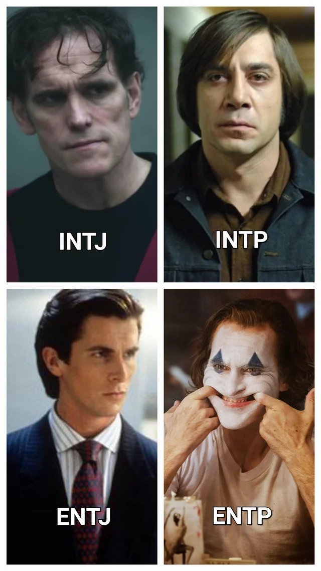 mbti_ua's tweet photo. #mbti #укртві #entp #entj #intj #intp https://t.co/BYgPQuNg8g