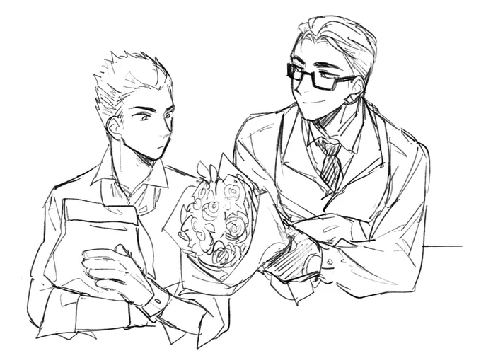 (Sketch) Chamber asks Yoru out on a date.

#yomber 