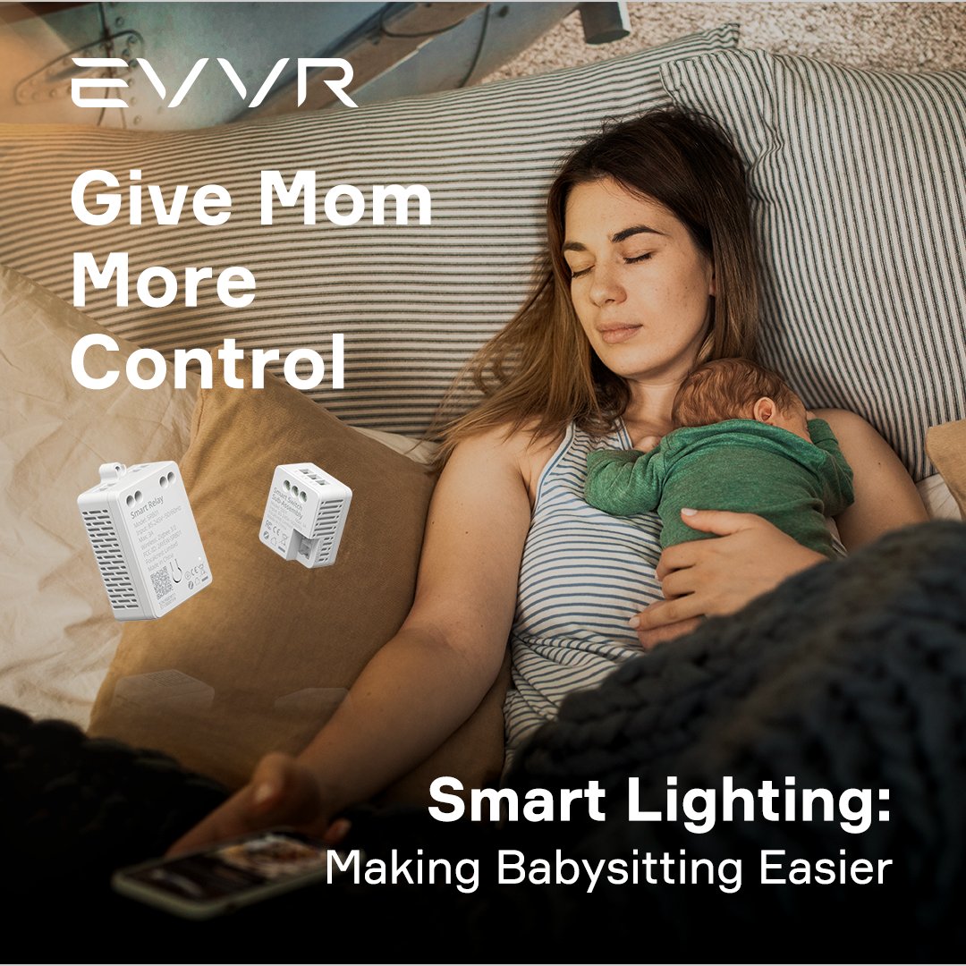 evvrautomation's tweet image. Are you concerned about waking up your infant when you leave him alone to turn out the lights after putting him to sleep? The issue will be resolved if you can turn off the lights with your phone!  #smarthomesystem #smartlighting #homekit #babysitting #parenting