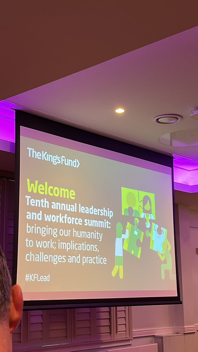 Excited about attending the @TheKingsFund event today. Very warm welcome #kflead