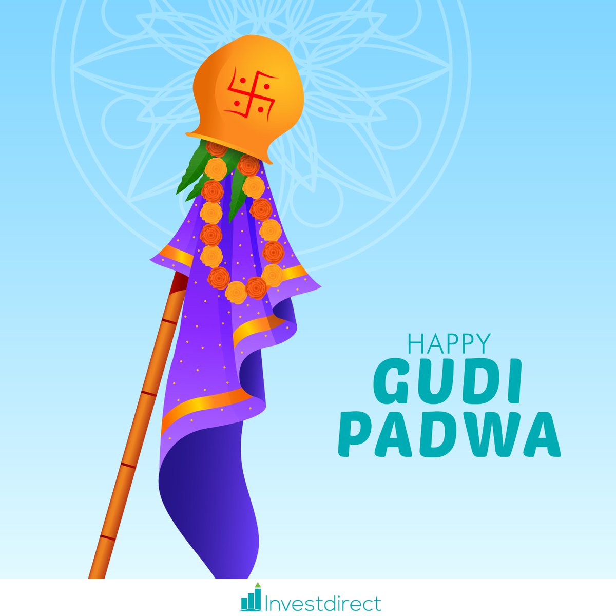 May this festival of beauty bring your way bright sparkles of contentment that stay forever and fill everyone's life with happiness & prosperity.

Wishing everyone a very Happy Gudi Padwa.

#GudiPadwa #Gudipadwawishes #gudipadwacelebration #gudipadwa2023