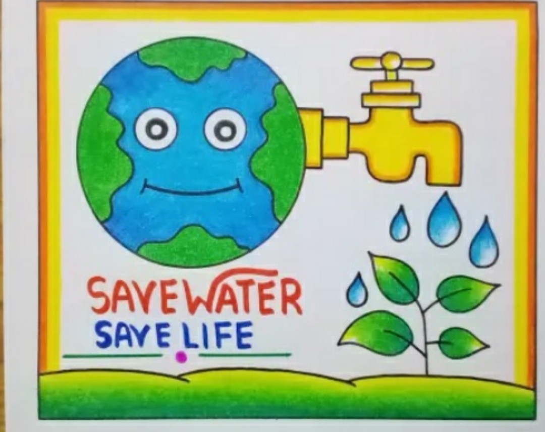 drawing water | How to draw Save Water drawing on World wate… | Flickr