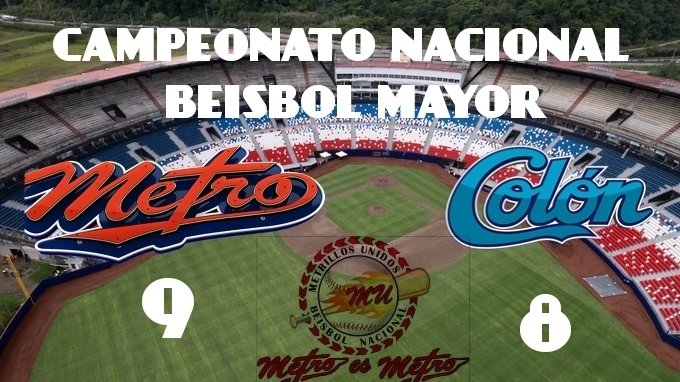 @panamametroficial continúa invicto al derrotar a  @correcaminoscolon 9 carrera por 8.
#MetrillosUnidos❤️ 
#MetroEsMetro
#Invicto
#UnidosPorMetro
#SomosMetro