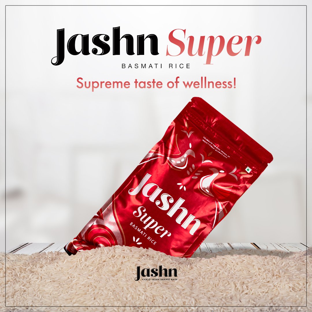 Indulge in the supreme taste of wellness with Jashn Super Basmati Rice.
_
_
#ChaloJashnBanateHai  #biryani #basmati #basmatirice #rice #explore #tasty #ricebowl #Delhi #delhifoodie #delhifoodies