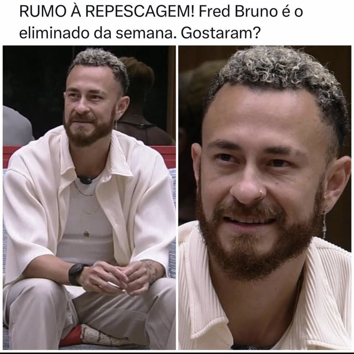 ConteiFama's tweet photo. Fred é o eliminado da semana, mas ainda tem chance de voltar com a repescagem! 🔥🗣
#BBB23 https://t.co/ZmLPpNhl7z