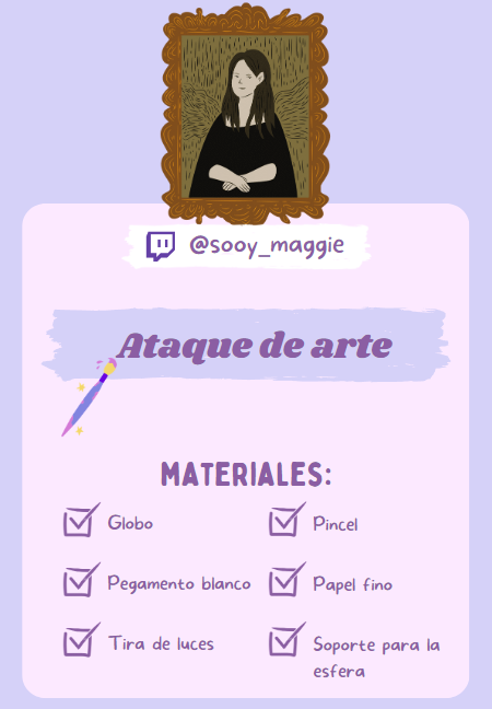 FdsMaggie's tweet photo. Mañana en  ATAQUE DE ARTE   vamos a hacer ésta hermosisisisima lámpara :3 Nos vemos a las 21hs/21:30hs Argentina!

En: https://t.co/tlMfsZeOmN ✨ https://t.co/RGI4DK78al