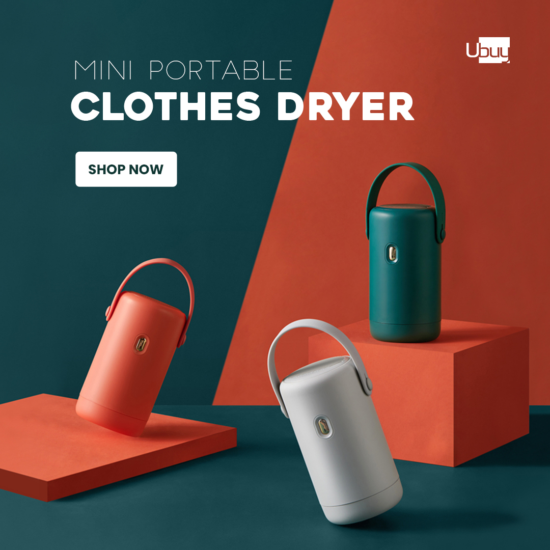 Dry Clothes faster and more efficiently with our Mini Portable Clothes Dryer. Perfect for busy Families and Professionals

Shop Now: ubys.us/mini-portable-…

#fastdrying #efficiency #homeessentials #travelaccessories #timesaving #portabledryer #dryingclothes #Shopping #ubuy