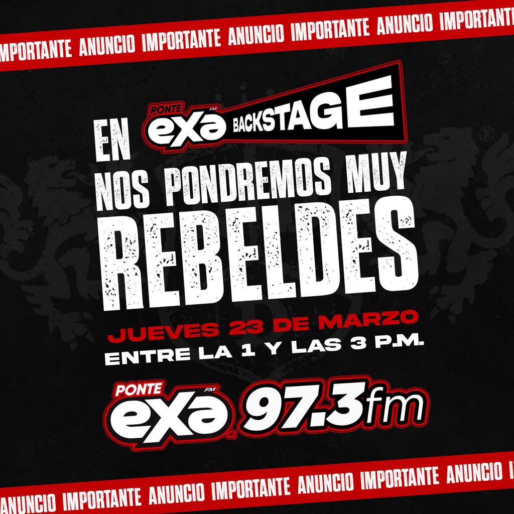‼️NO TE LO PUEDES PERDER‼️ Este jueves tendremos una EXCLUSIVA para todos los fans de <a href="/RBD_oficial/">RBD</a> ✨ y mientras tanto… PARTICIPA x BOLETOS🎟️🔥

-Usa el #ExaBackstageRBD
-Da RT + ❤️
-TAG a un amigo + tu nombre 
-Follow <a href="/exafm973/">Exa Monterrey 97.3 FM</a> <a href="/kinkycr/">Cristian Arteaga</a>
