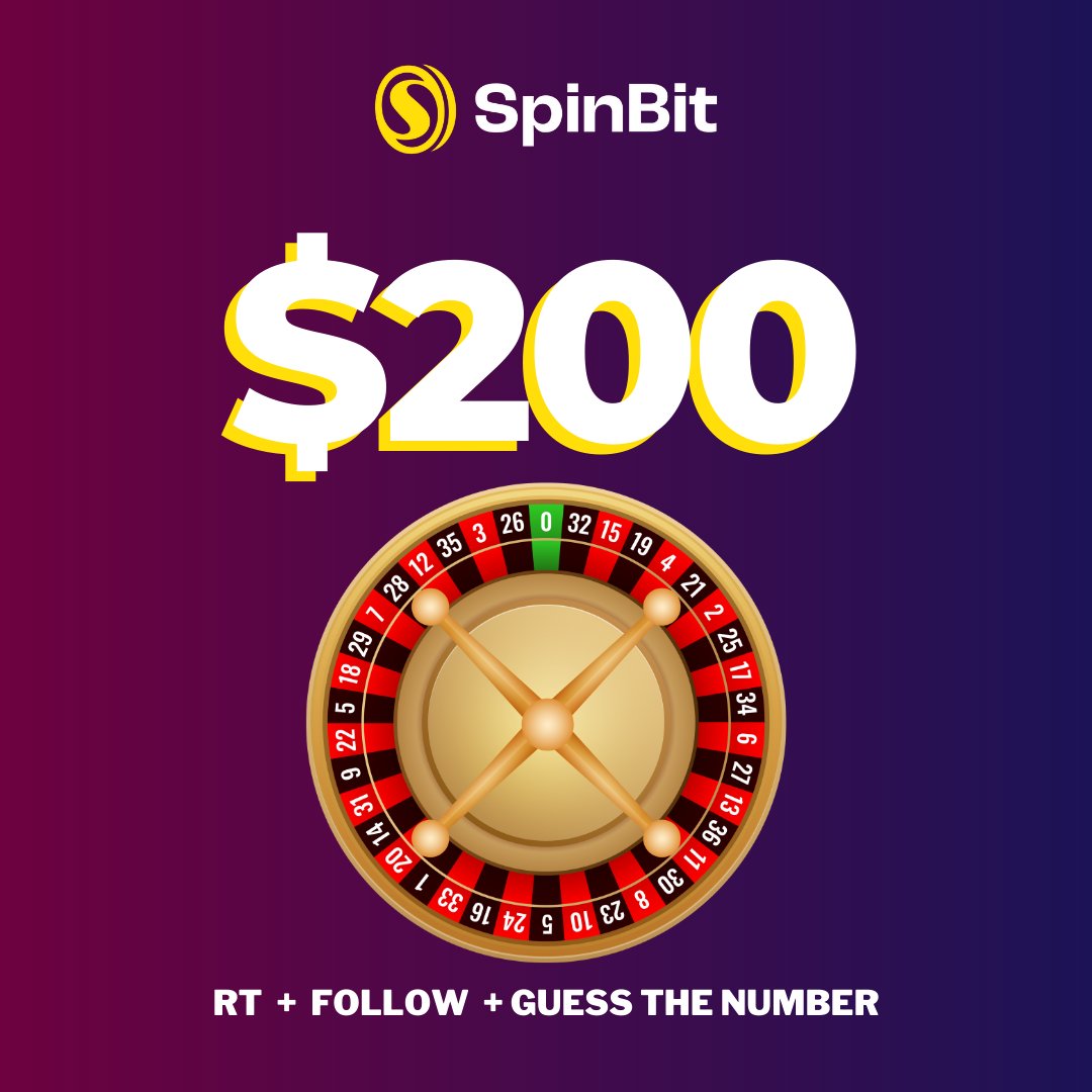 spinbet_casino's tweet photo. #Giveaway time! 🥳 #roulette style ☸️

Guess where the ball will land to #win a share of $200! 💸

Just #RT + #follow + #guessthenumber

4 winners will be announced in 24 hours ⏰ https://t.co/ACYTFSVxym