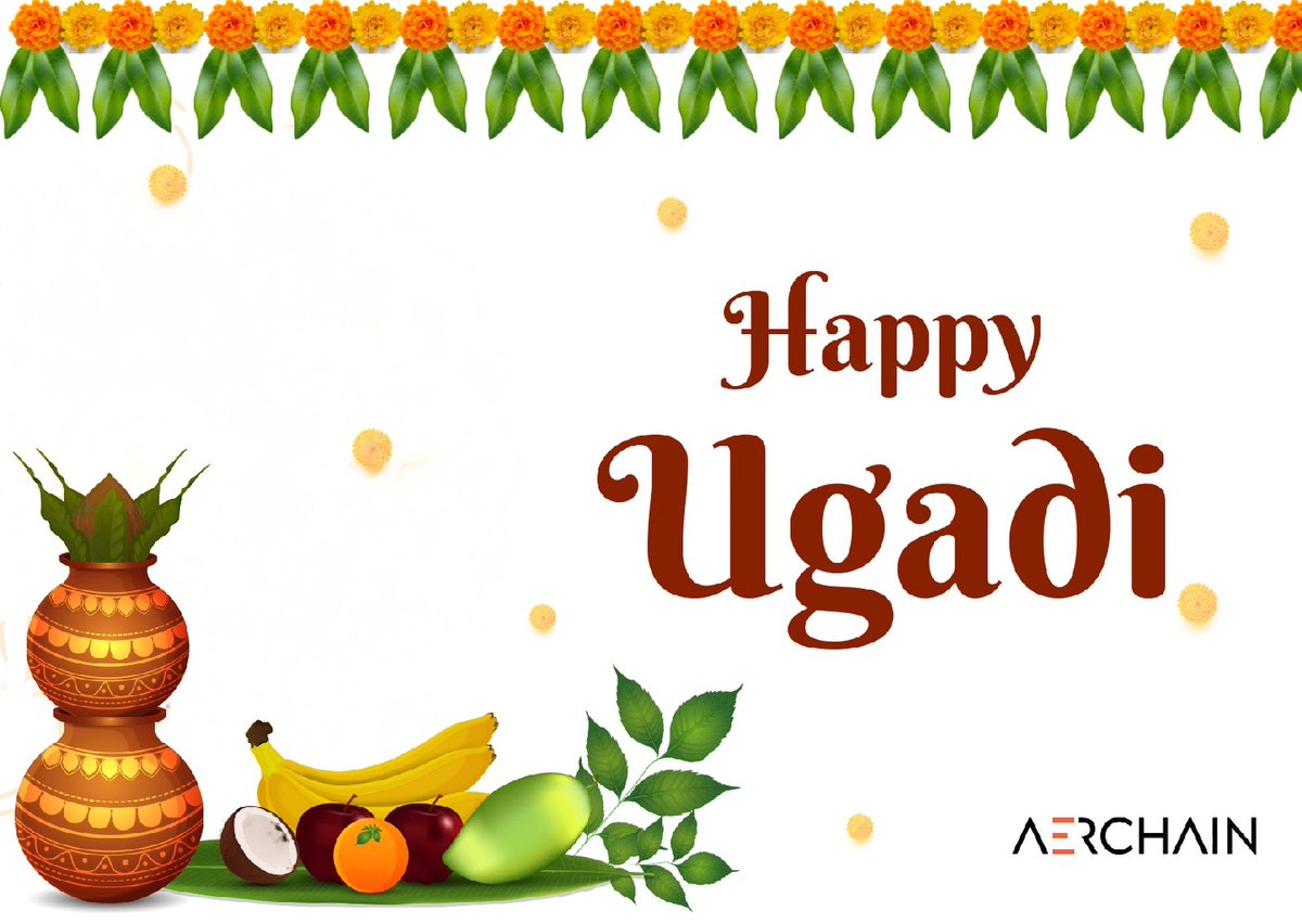 aerchain_io's tweet photo. Aerchain wishes happy Ugadi to everyone!
We hope this auspicious occasion brings you new beginnings and success. So, embrace this new phase of life with a positive frame of mind and mark this prosperous day to start something new. 
#Aerchain #Ugadi https://t.co/pKyGQbRJc6