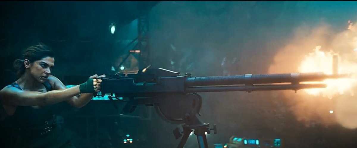 Deepika Padukone in the glating gun scene in Pathaan #PathaanOnPrime