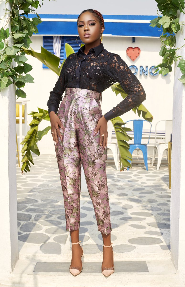 dejieniola's tweet photo. The Folklore lace shirt 
The Folklore high waisted tapered jacquard pants 

The Folklore lace shirt 
Made from guipure lace  with shirt plackets, collar,cuffs  and yoke made from poplin cotton. A shirt fit  for those moments you are themed 'Elegant but simple'. https://t.co/cjwXfwCnVE
