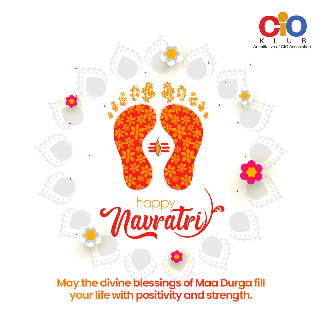 Let's embrace the vibrant spirit of Navratri and welcome positivity, good health, and prosperity into our lives. CIO Klub wishes everyone a happy and blessed Navratri!

#CIOKlub #Navratri2023 #NavratriBlessings #PositiveVibes #GoodHealth #Prosperity #HappyNavratri #FestiveSeason