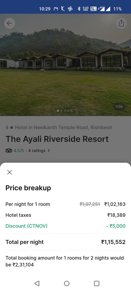 gera_deepak's tweet photo. @Cleartrip are you guys serious... Look at the rates....this is definitely a system glitch.. https://t.co/0AShAz0dRe