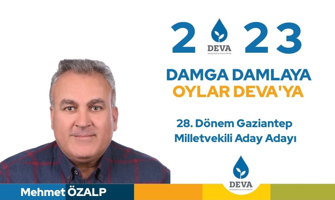 #14Mayıs2023 
Damga Damlaya 
Oylar Deva'ya diyerek 

Liyakat temelli bir ülke yönetimi için bu sefer 
DEVA PARTİSİ
<a href="/alibabacan/">Ali Babacan</a>
<a href="/elifesendeva/">Elif Esen</a>