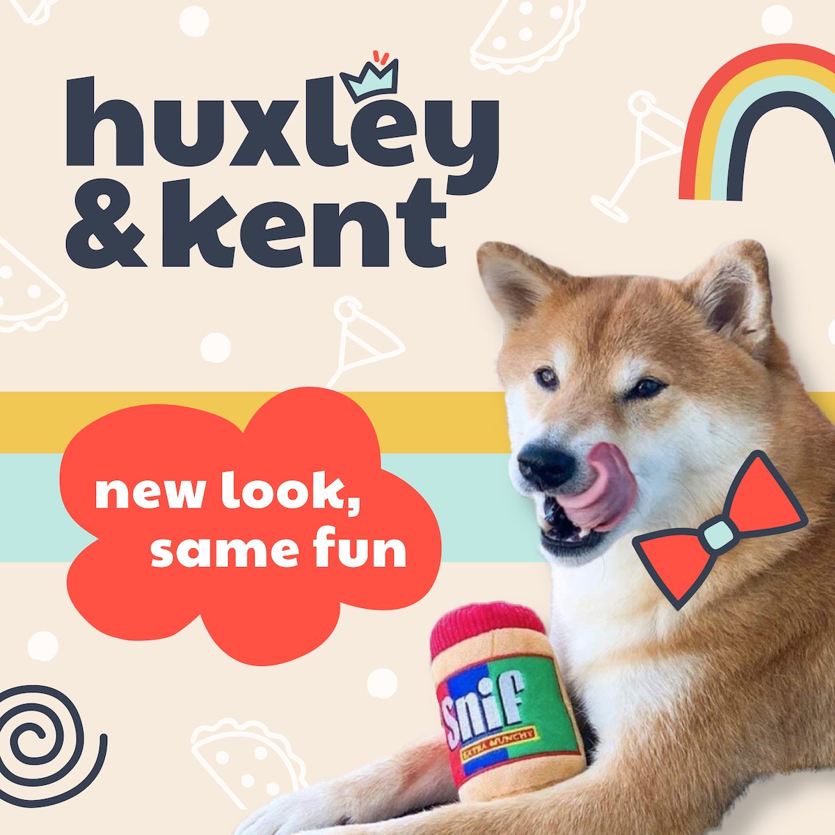 Say hello 👋 to our new look! You can still expect the same, super fun, playful and often humorous #dog and #cat toys, neckwear accessories, hats and harnesses, but we’re thrilled to show you our new look! ✨