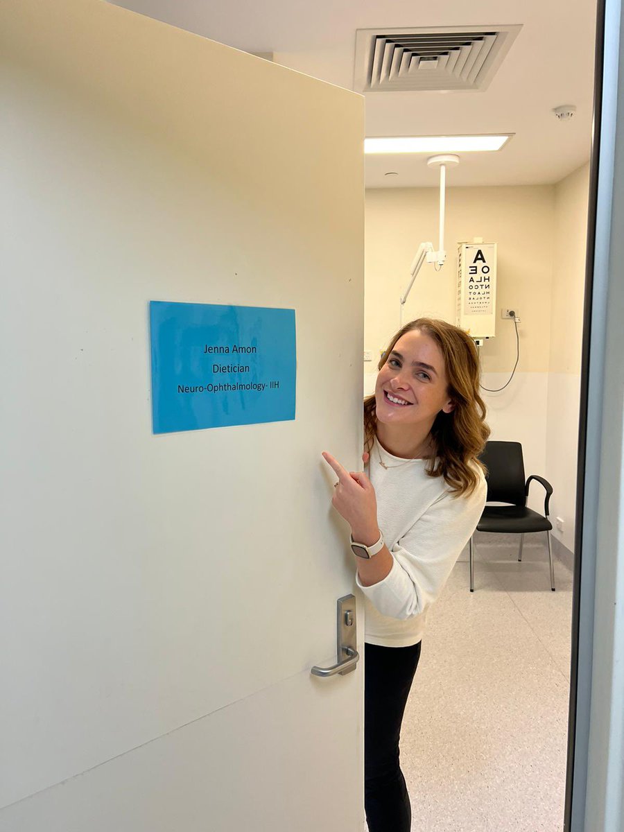 Hello to <a href="/Jenna_Amon/">Jenna</a>, our new amazing Dietician in our Comprehensive IIH clinic <a href="/AlfredHealth/">The Alfred</a>! So excited to provide proper care for people with#IIH.