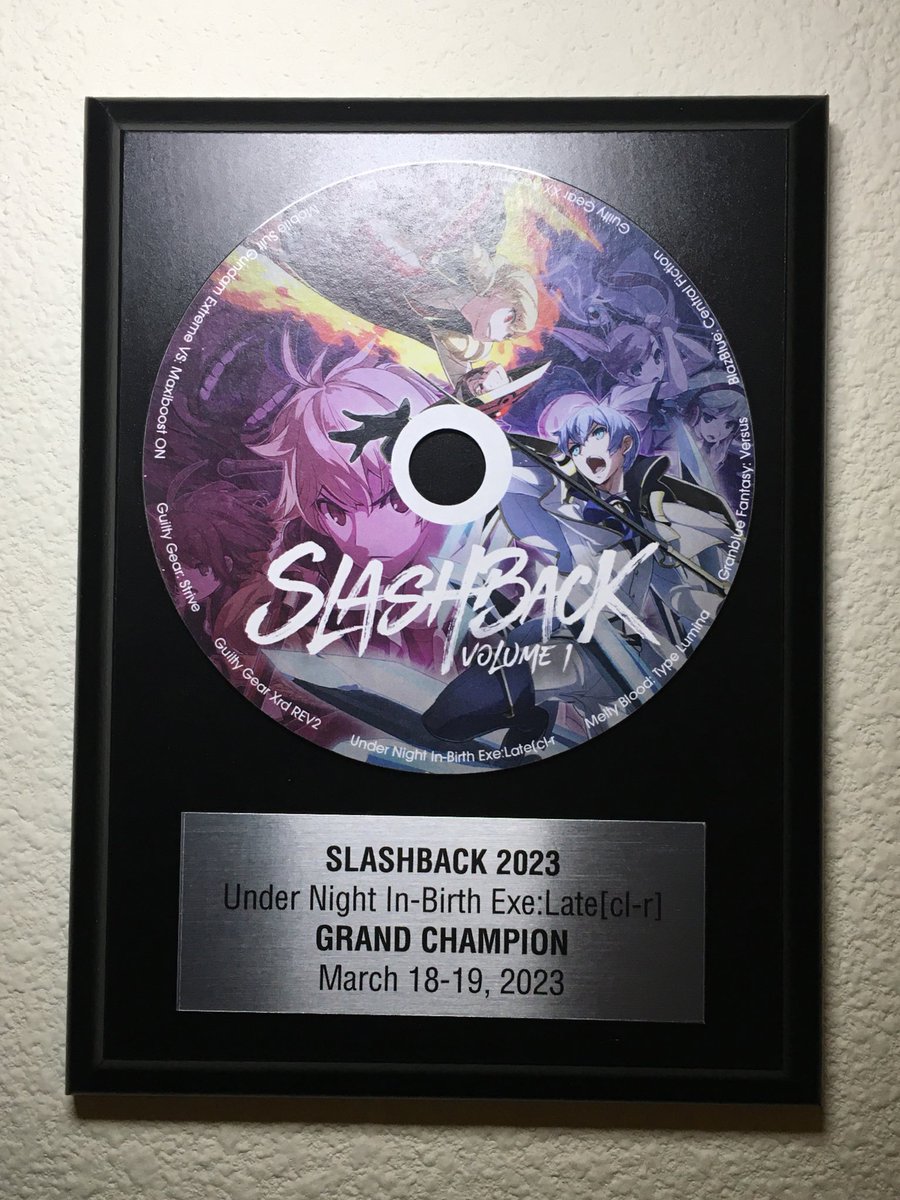 ESFCMario's tweet image. Realized I haven’t posted what the trophy looks like. Here it is!

#Slashback2023