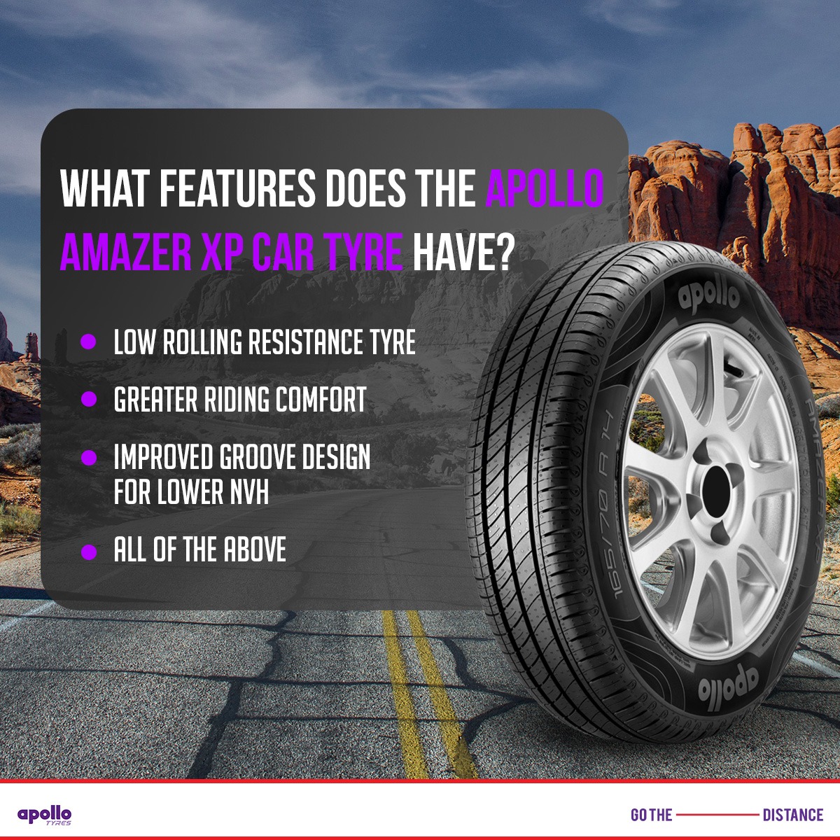 Are you ready for a tyre trivia challenge? Can you answer today's #apolloask?

<a href="/apollotyres/">Apollo Tyres</a>

#GoTheDistance #ApolloTyres #ApolloAsk #ApolloXSports