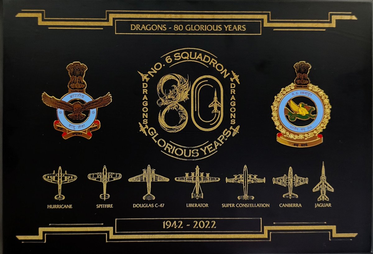 IN_Vikramaditya's tweet image. Team #Vikramaditya was happy to be part of 80th anniversary celebration of No. 6 Sqn.We wish the Dragons many more glorious years in service of the nation, touching the sky with glory. An interaction with Wg Cdr Vijay Karnik (Retd), &apos;71 war hero,was inspiring and motivating. 🇮🇳