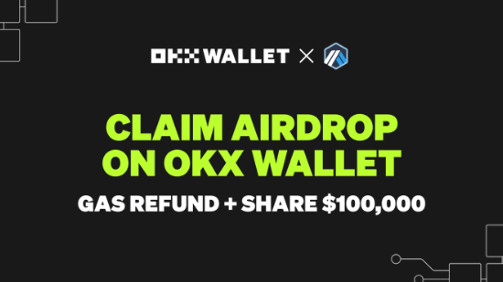 Claim your $ARB via #OKXWallet:
🪂 Share $100,000 in rewards
⛽ Enjoy gas discounts
📊 Receive rewards for trading on Arbitrum