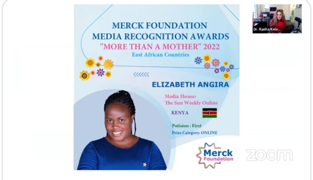 Am so humbled to be the winner More than a mother award thank you @MerckFoundation, I will keep soaring higher and higher thank God @MerckFoundation @AMWIK @RealAWiM @jhrnews @MediaCouncilK @SunPublishers @NyangePatience @BeldeenWaliaula @Tyrahmercie @LindahMbaisi