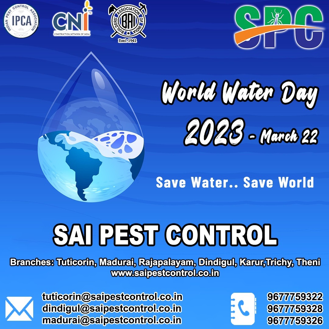 Sai Pest Control, 
“Wishing a very Happy World Water Day to everyone. Without water, there can be no life and therefore, we must work hard to save water.”
#worldwaterday #water #climatechange #all #climate #leavingnoonebehind #wwdphc #photocontest #photoaward #photoawards