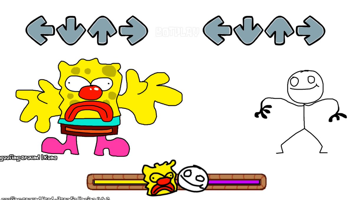 SpongebobParod4's tweet photo. Spongeboob No Pants and Petey The Stickman

( the same person who made spongebob sickpants )

#fnf #fnfmod #fnfmods #fridaynightfunkin #spongebob https://t.co/9bXvDeLMfl