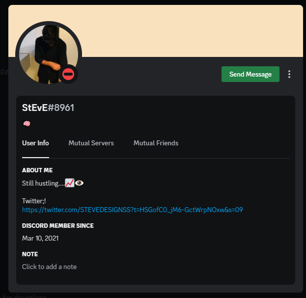 GamingJareth's tweet photo. @STEVEDESIGNSS don't trust this guy, he went to our server to steal clients and spread lies. Told them he is a former employee of our company. https://t.co/KUwvDFi2AJ