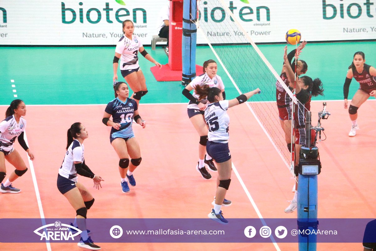 MOAArena's tweet photo. #UAAPSeason85 Women’s Volleyball

FINAL SET SCORE: AdU 25 - UP 23

#RiseAsOne
#UAAPS85AtMOAArena
#ArenaSafe
#ChangingTheGameElevatingEntertainment https://t.co/hZrwflgG5Q