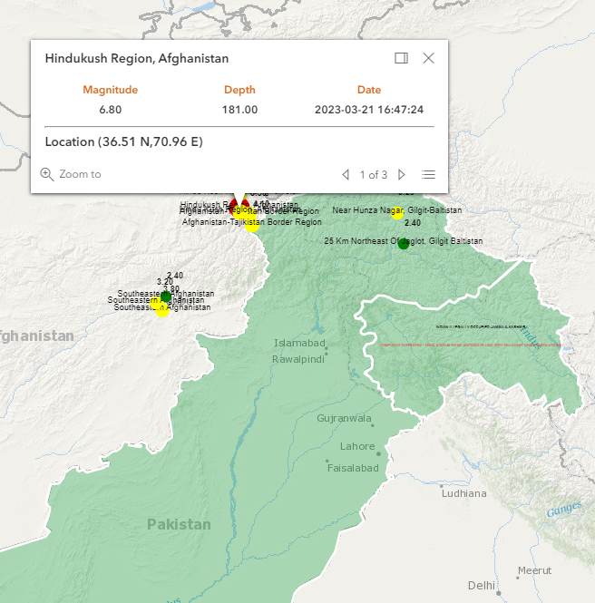 OCHAPakistan's tweet photo. 🚨🌍 Heartbreaking news as 6.8-magnitude earthquake hits 🇵🇰 yesterday night, claiming at least 9 lives &amp; injuring at least dozens of people. 🙏 Our thoughts &amp; prayers go out to all those affected by this tragic event. #PakistanEarthquake 
@pmdgov https://t.co/MXD2L5xn8w