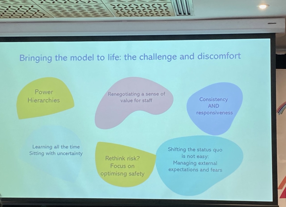 themhsorg's tweet photo. Looking at Neami National's implementation of the Head to Health Service at #TheMHS Forum 2023, using a transdisciplinary approach.  Priscilla Ennals and Anna Scheepers share their learnings, in discussion with Ingrid Ozols. https://t.co/6Umfr4MkKn