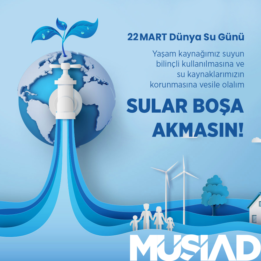 💧Su, yaşama dair en değerli hazinemizdir.

Küçük önlemlerle milyonlarca metreküp suyu muhafaza edebileceğimiz gibi, bu kaynağı en temiz haliyle gelecek nesillere de taşıyabiliriz.

#DünyaSuGünü'nde #SudaSıfırİsraf diyerek Su Verimliliği Seferberliğini destekliyoruz.