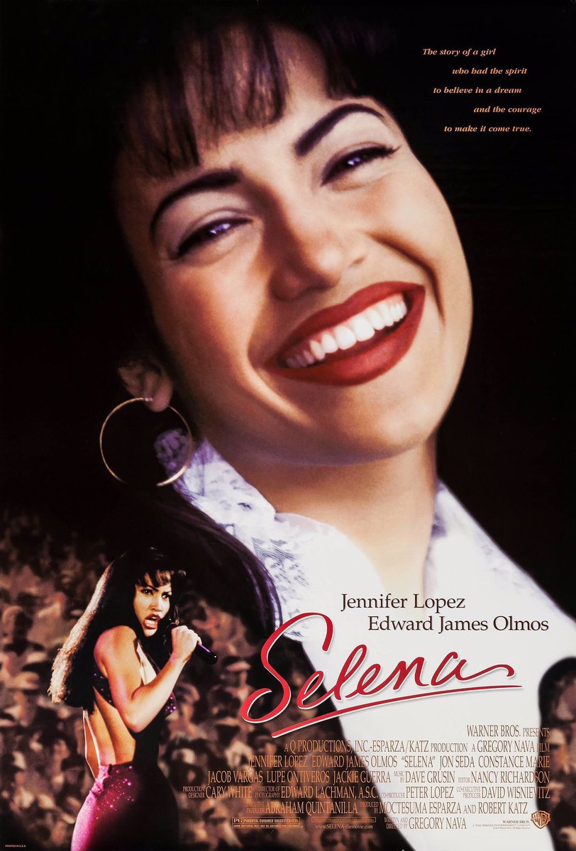🎬MOVIE HISTORY: 26 years ago today, March 21, 1997, the movie ‘Selena’ opened in theaters!

#JenniferLopez @edwardjolmos #ConstanceMarie #JonSeda #LupeOntiveros #JackieGuerra #JacobVargas #AlexMeneses #SeidyLopez #RubenGonzalez #PeteAstudillo #RickyVela #DonShelton #GregoryNava