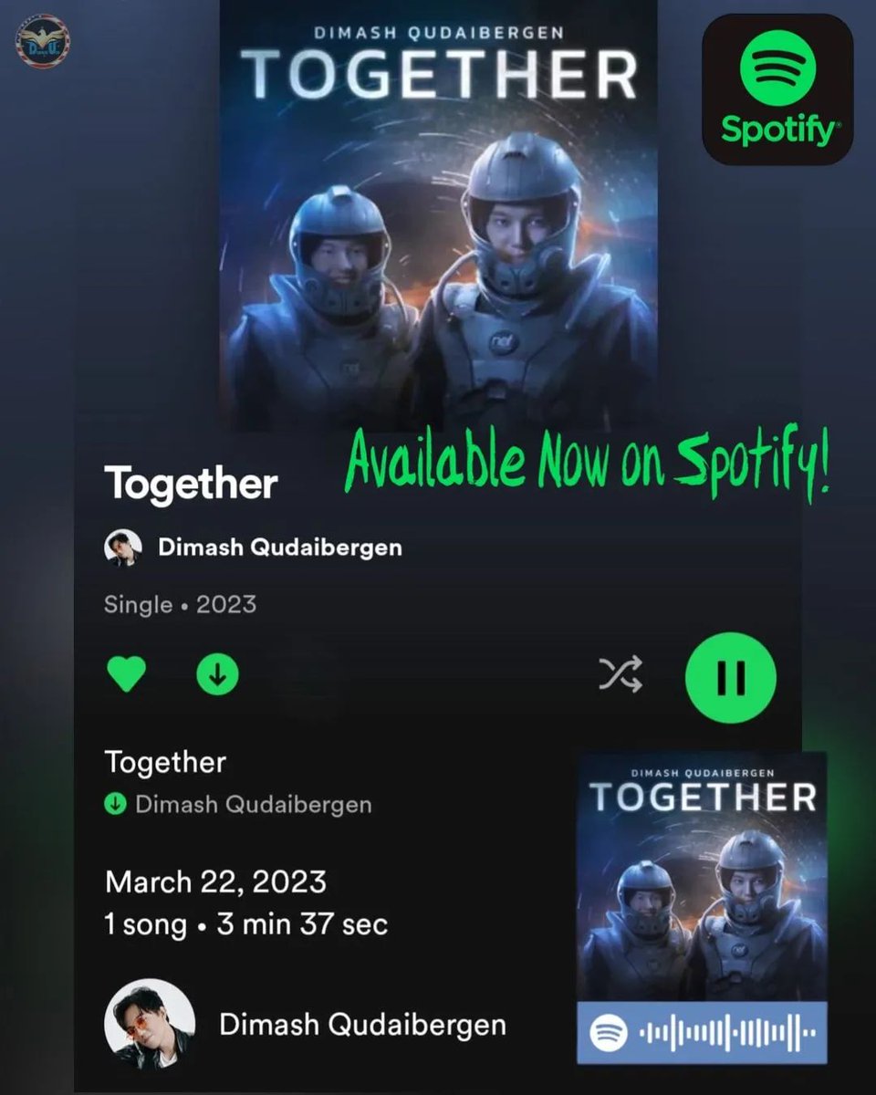 dimash_usa's tweet image. Dimash’s long-awaited &amp;amp; much anticipated release of his new single “Together” is finally here! 🔥

Available on several music platforms! Enjoy fresh #newmusic from #Dimash!

dimashq.lnk.to/together

#TogetherByDimash
#TogetherDimash 
#DimashQudaibergen 
@state51
@dimash_official