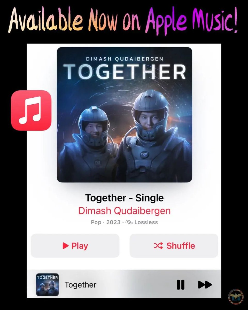 dimash_usa's tweet image. Dimash’s long-awaited &amp;amp; much anticipated release of his new single “Together” is finally here! 🔥

Available on several music platforms! Enjoy fresh #newmusic from #Dimash!

dimashq.lnk.to/together

#TogetherByDimash
#TogetherDimash 
#DimashQudaibergen 
@state51
@dimash_official