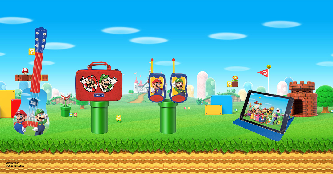 LexibookCom's tweet image. Qui compte aller regarder le nouveau film de Mario Bros? En attendant, vous pouvez découvrir découvrir les produits de Lexibook à l'effigie de vos personnages préférés.

#Lexibook #Nintendo #Mario #Luigi #Peach #Yoshi #MarioBros #Jouet