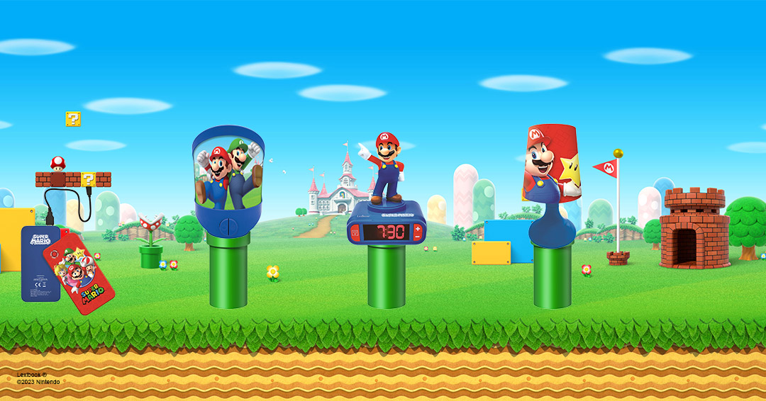 LexibookCom's tweet image. Qui compte aller regarder le nouveau film de Mario Bros? En attendant, vous pouvez découvrir découvrir les produits de Lexibook à l'effigie de vos personnages préférés.

#Lexibook #Nintendo #Mario #Luigi #Peach #Yoshi #MarioBros #Jouet