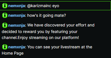 dudee two weeks into streaming on <a href="/KickStreaming/">Kick</a> and we get put on the home screen! Shoutout Nemxnja from the kick staff for popping in stream!

#kickstreaming has been absolutely awesome lately!

kick.com/karizmainc