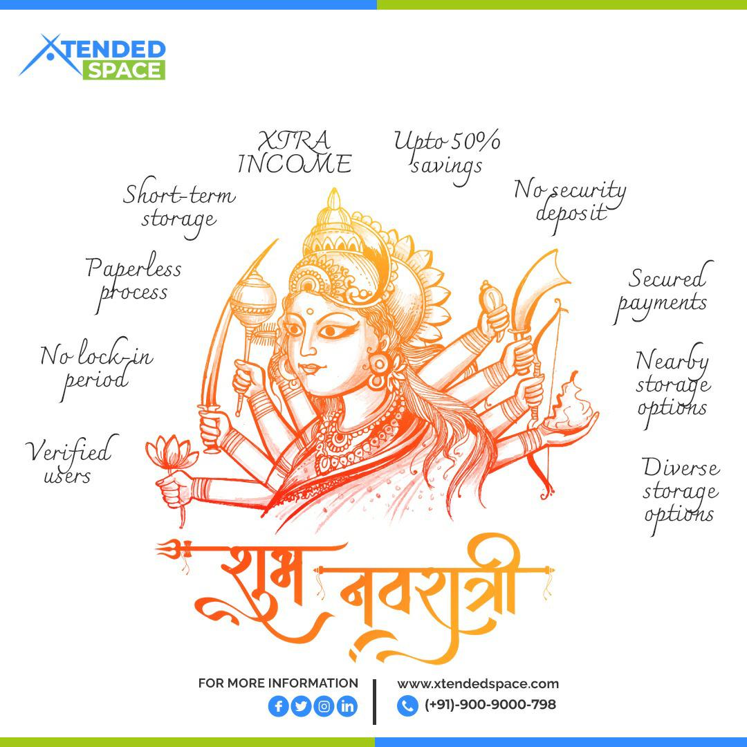 XtendedSpace's tweet photo. May the Nine Goddesses of Navratri shower you with a billion blessings to earn XTRA INCOME with Xtended Space. #HappyNavratri. ⭐
#Garba #NavratriCelebrations #Festivals #Dandiya #DurjaPuja #marketingdigital #XtendedSpace #XtraIncome #XtraSpace https://t.co/TqDBQdN9q3